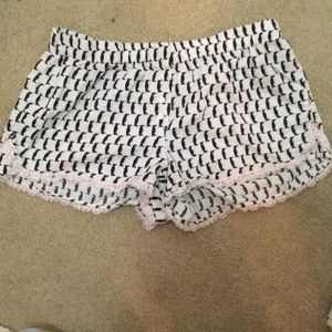 Victoria's Secret vs pink sleep shorts penguin xs